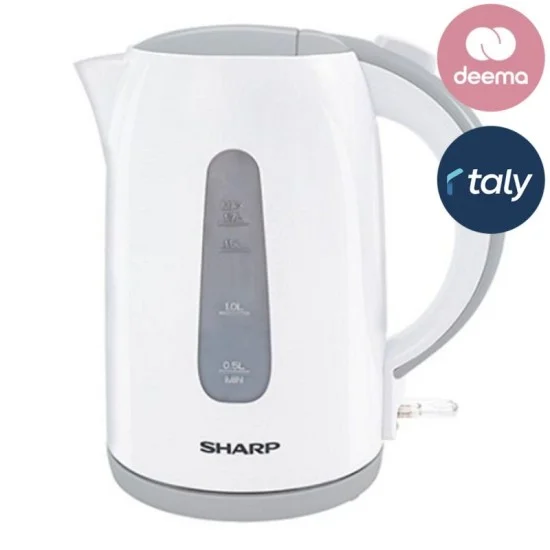 Sharp Electric Kettle 1.7 Liters 2200 Watts White